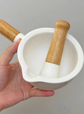 茄子皮蛋手动湘菜擂捣碎罐擂钵擂茶捣辣椒陶瓷研磨器擂蒜臼子瓷器