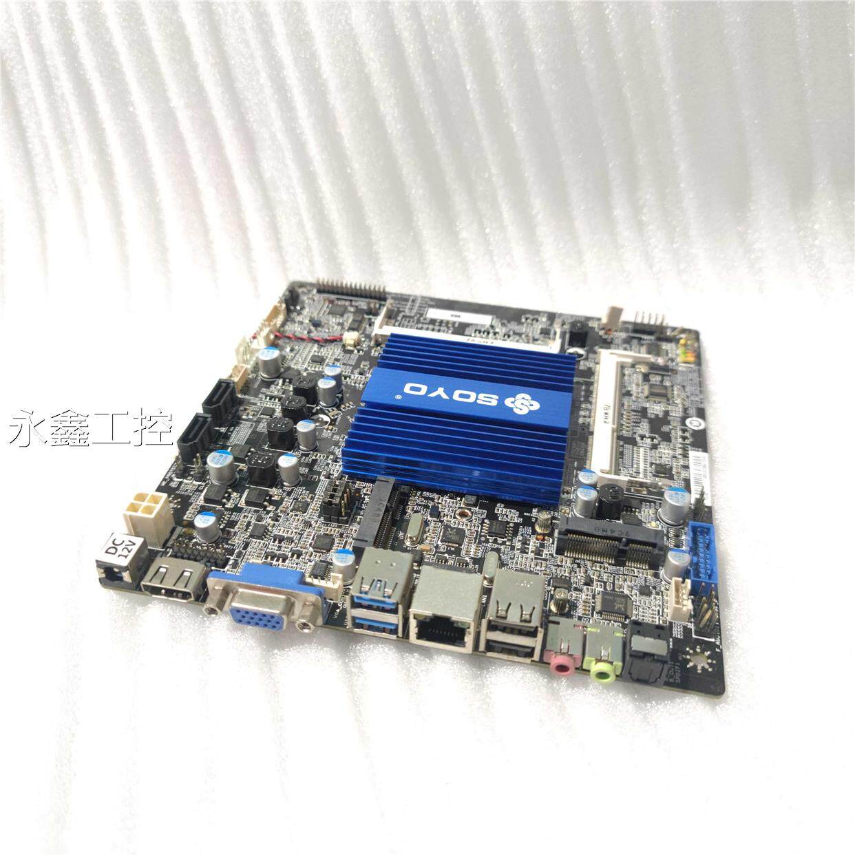 梅捷mini j3160四核cpu nas迷你itx 17x17一体机收银机主板lvds