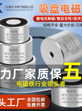小型电吸铁吸盘式电磁铁P8/20 P15/35 P10/10圆形电磁铁P150/50