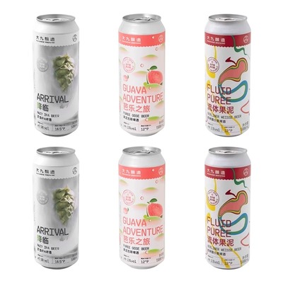 大九酿造芭乐之旅果泥降临浑浊IPA啤酒大罐500ml精酿啤酒