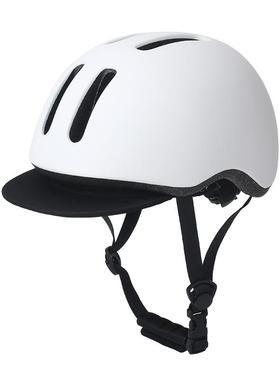 公路代驾外卖自行平衡车安全帽一体男女通用运动户外骑行休闲头盔