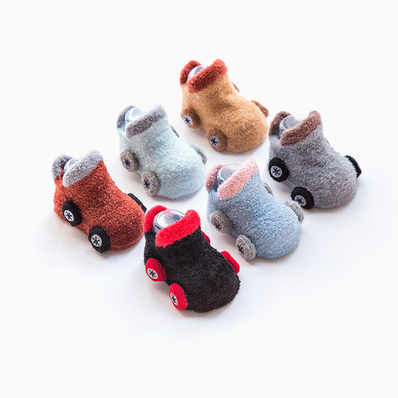 秋冬新款卡通汽车宝宝0-1-3袜子