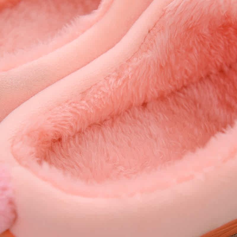 Pantoufles enfants en suède pour hiver - semelle plastique - Ref 1009889 Image 5