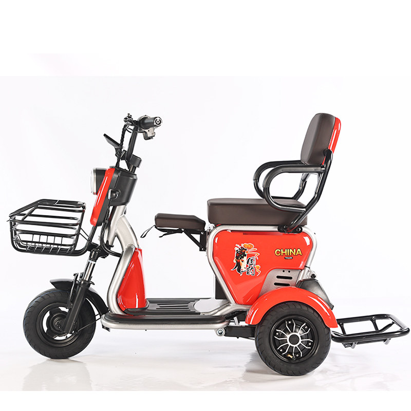 老年代步车双人款折叠电动三轮老人家用小型代步车折叠新品