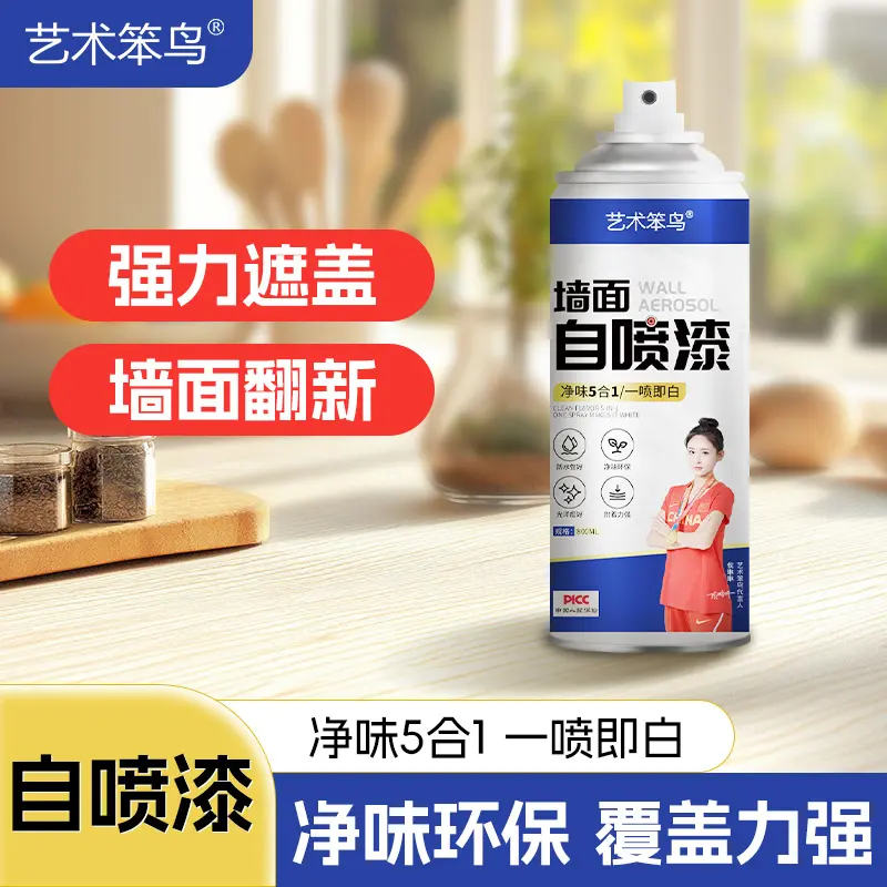 艺术笨鸟墙面自喷漆内墙涂鸦翻新
