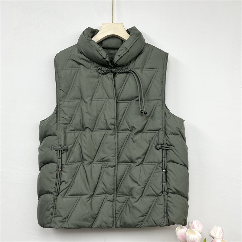 中年妈妈大码宽松上衣2025新款秋冬装中老年女装时尚洋气羽绒马甲