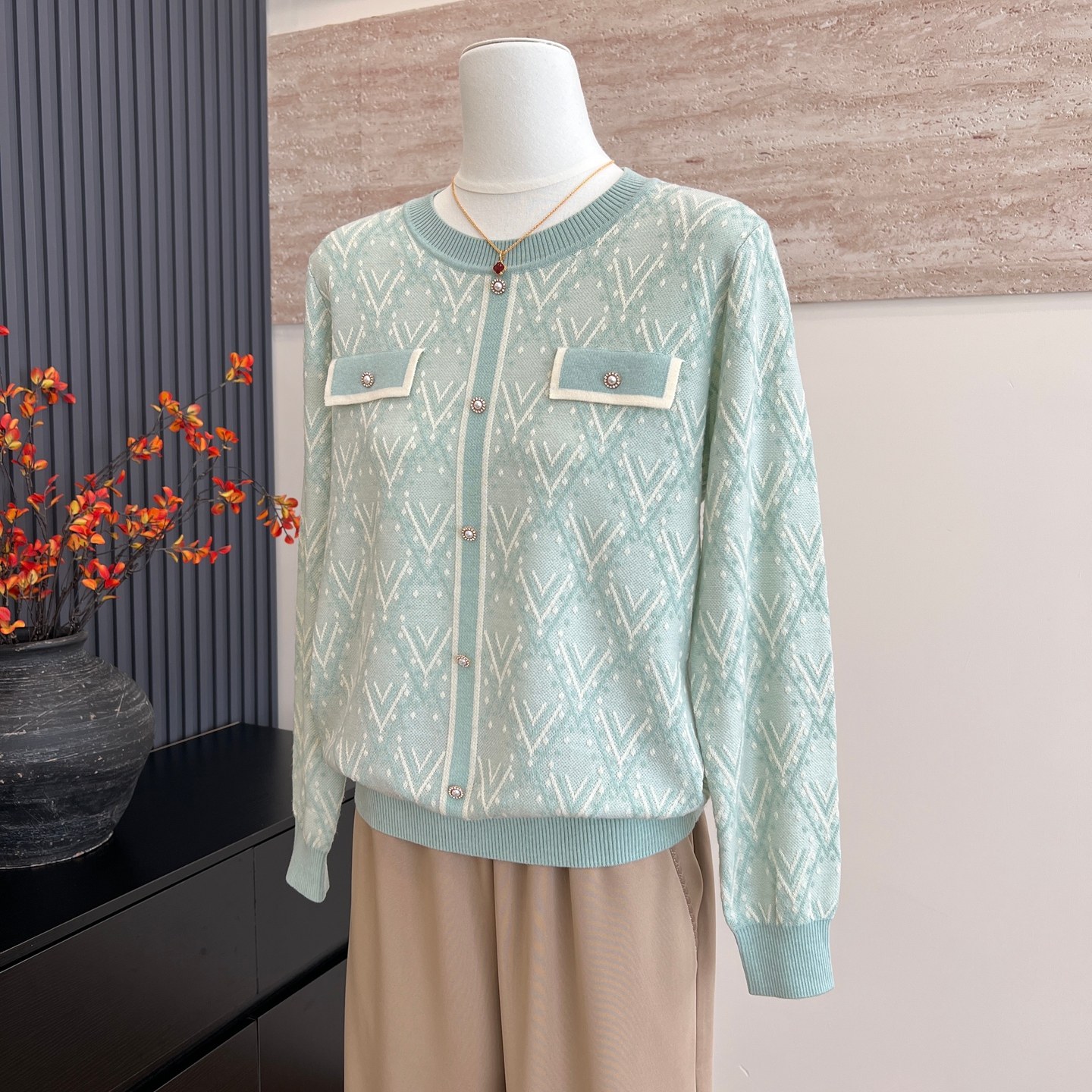 秋季新款妈妈装针织衫气质上衣小香风时尚女装中老年女装圆领小衫,女装/女士精品,中老年女装,淘宝优惠券,粉丝福利购,淘宝优惠卷