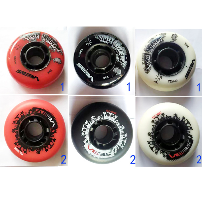 平花鞋轮子SEBA花样轮轮滑鞋溜冰鞋旱冰鞋刹车轮85A,72MM8076MM