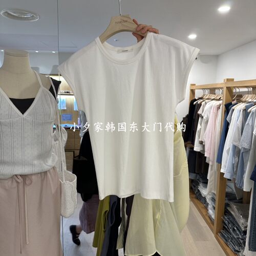 一件包邮 小夕韩国东大门代购ROUNDER 26夏女装新圆领纯色短袖T恤