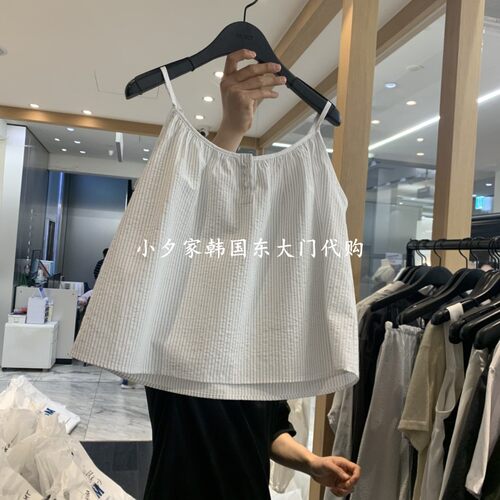 一件包邮 小夕韩国东大门代购OBJECT 26夏款女装 细肩带吊带背心