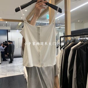 一件包邮 小夕韩国东大门代购OBJECT 26夏款女装带扣吊带背心