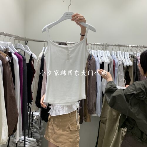 一件包邮 小夕韩国东大门代购VENIR-A26秋女装新时尚百搭吊带背心