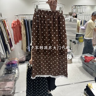 一件包邮 小夕韩国东大门代购COMBO 26夏款新品女波点休闲半身裙