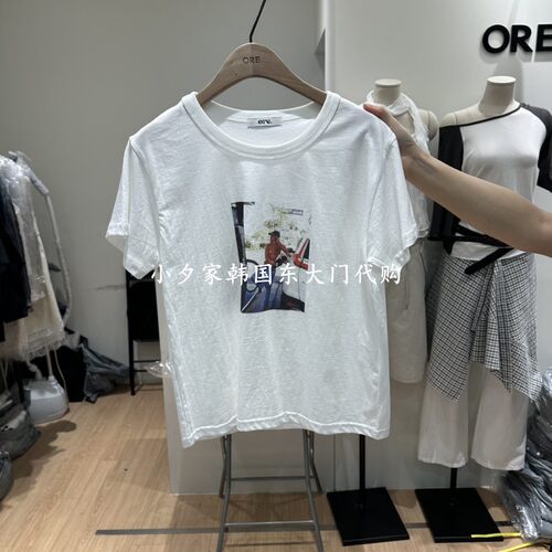 一件包邮 小夕韩国东大门代购ORE-P 26夏女装新品圆领短袖 T恤