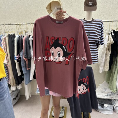 一件包邮 小夕韩国东大门代购DRAWING 26夏款女装新品 短袖T恤