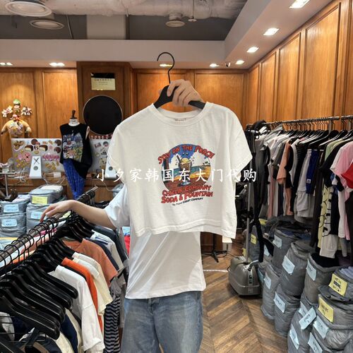 一件包邮 小夕韩国东大门代购GARMENT-P 26夏女装新品短袖 T恤