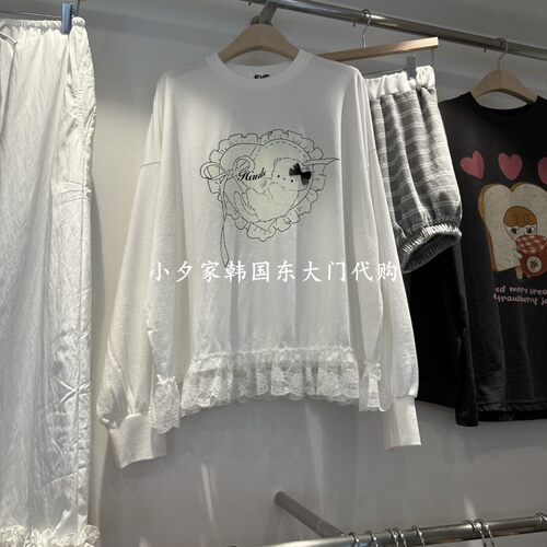一件包邮 小夕韩国东大门代购EVE 26秋女装新款时尚简约长袖T恤