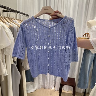 一件包邮 小夕韩国东大门代购ANDYOUBROWN 26夏女装新品针织 T恤