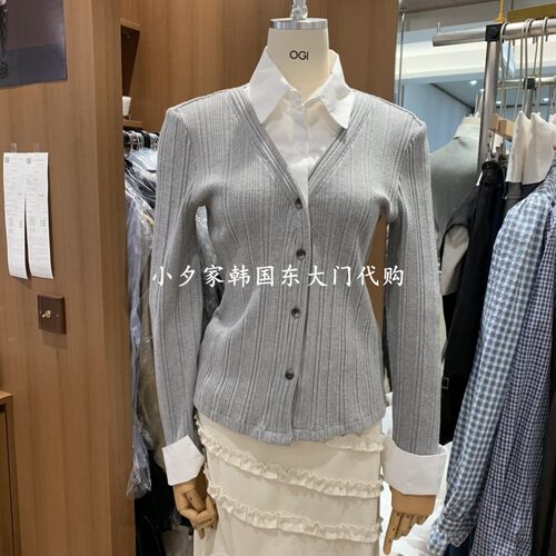 一件包邮 小夕韩国东大门代购FLAT OGI 26秋季女装假两件针织衫
