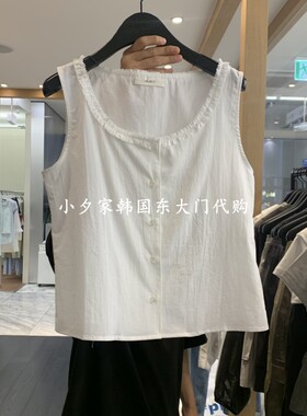 一件包邮 小夕韩国东大门代购OBJECT 26夏款女装系扣 吊带背心