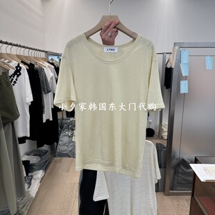 一件包邮 小夕韩国东大门代购 LTMS26夏款女装新品条纹 短袖T恤