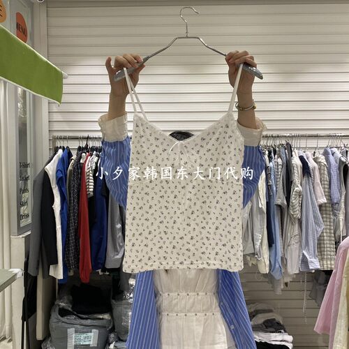 一件包邮 小夕韩国东大门代购BRICKLANE 26夏款女装 碎花吊带背心