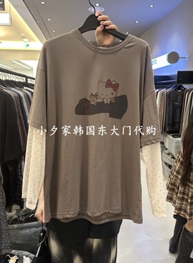 一件包邮 小夕韩国东大门代购CREDITO 26秋女装时尚新款长袖T恤