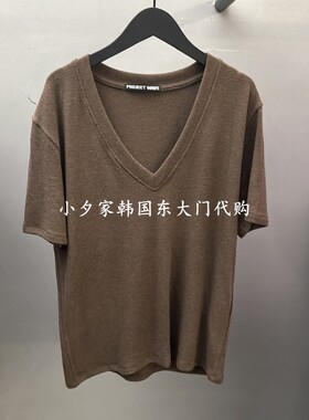 一件包邮 小夕韩国东大门代购PROJECT WAVE-P 26秋女时尚短袖T恤