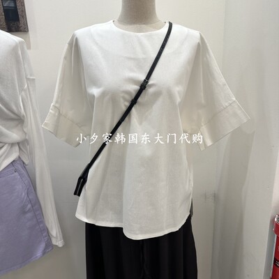 一件包邮 小夕韩国东大门代购 DELIGHT-L26夏女装气质优雅短袖T恤