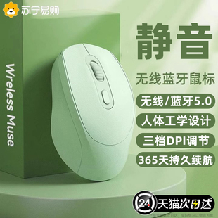 無線鼠標(biāo)女生辦公靜音無聲可充電適用華碩惠普聯(lián)想戴爾電腦Y2025