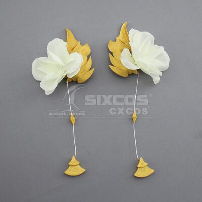 六色cos原神甘雨玉桂狗耳夹耳环