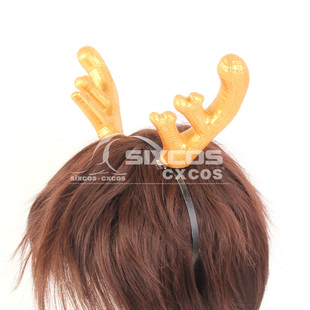 龙角头饰 可爱龙女龙人角 COS饰品配件定做 头盔装饰角 儿童演出