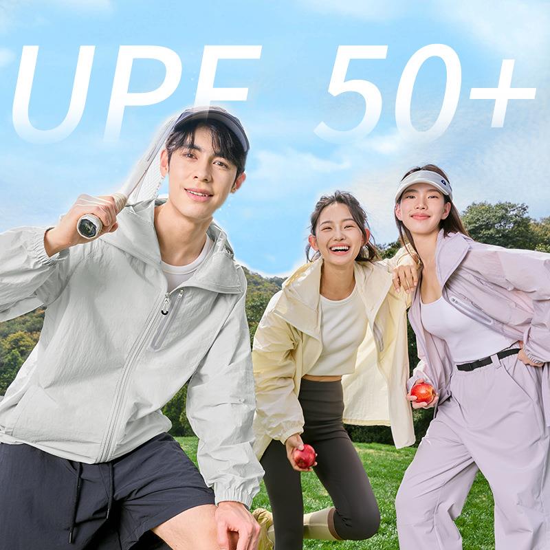 新款防晒upf50+轻薄透气运动休闲户外男女同款吸湿排汗连帽防晒衣