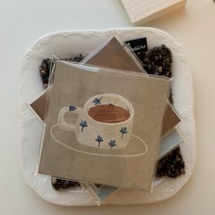 Zian.paper｜Cups复古咖啡店系列9款45p/120g手帐拼贴便签本