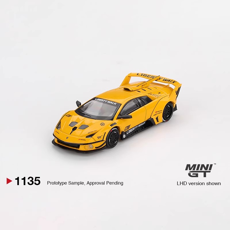 MINIGT 1135号 兰博基尼LB MURCIELAGO 黄蝙蝠1:64合金车模