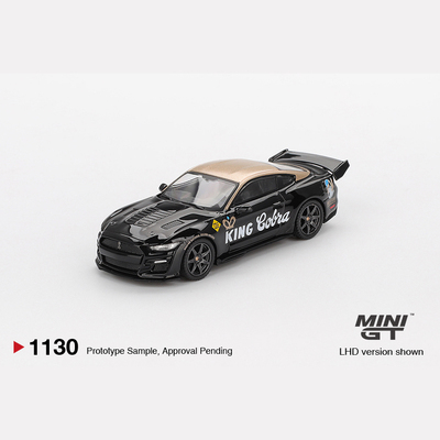 MINIGT 1130 福特野马 谢尔比GT500龙蛇黑金1:64合金车模