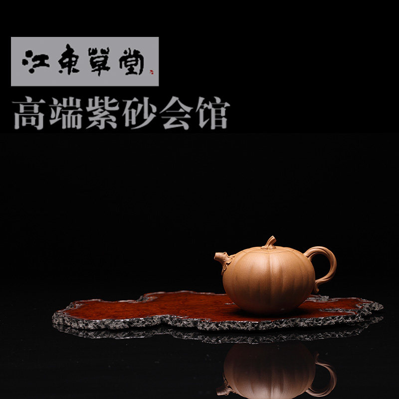 宜兴紫砂壶陈群纯手工茶壶茶具包邮【乐果】江东草堂原矿 降坡泥