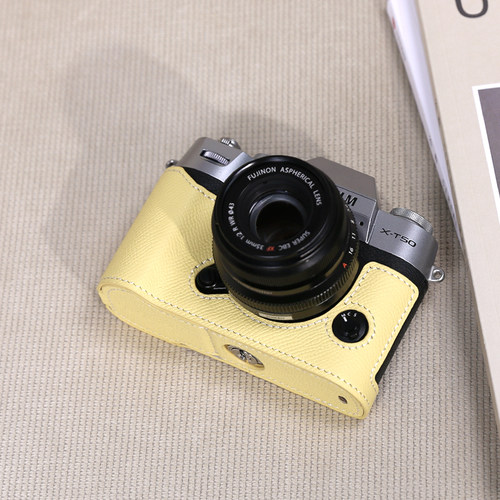 富士xt50保护套XT30三代二代XS20X100ViXM5相机包底座配件真皮xt5