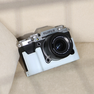 富士xt5保护套XT30二代XS20X100VIXS10XT4相机包底座配件真皮套壳