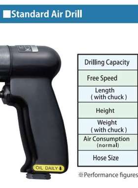 日本空研原装气钻风动钻小气钻10MM气钻单向气钻钻夹头KDR-605