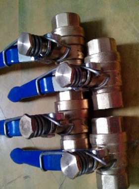 黄铜弹簧球阀 HTQ11F黄铜弹簧球阀 弹簧复位球阀 DN15 20 25