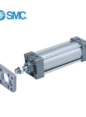 SMC MBF100-300Z 标准型气缸 MB系列MBF杆侧法兰型 单杆双作用缸