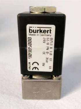 burkert0253A直动式电磁阀3.0 EF不锈钢 G1/8 0-3bar 24v00058606