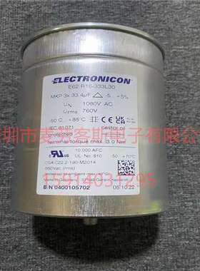进口德国 E62.R16-333L30 1080VAC 3*33.4UF ELECTRONICON电容器