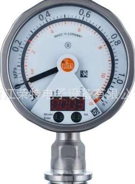 全新易福门带模拟显示屏的齐平式压力传感器PG2744PG2733PG2433