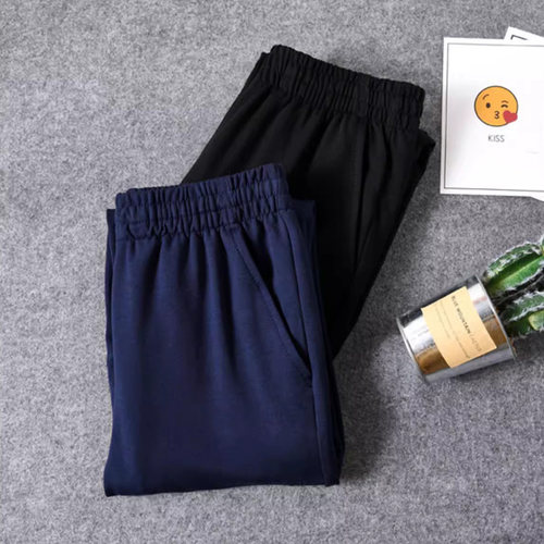 学生深藏青色纯棉校服裤子