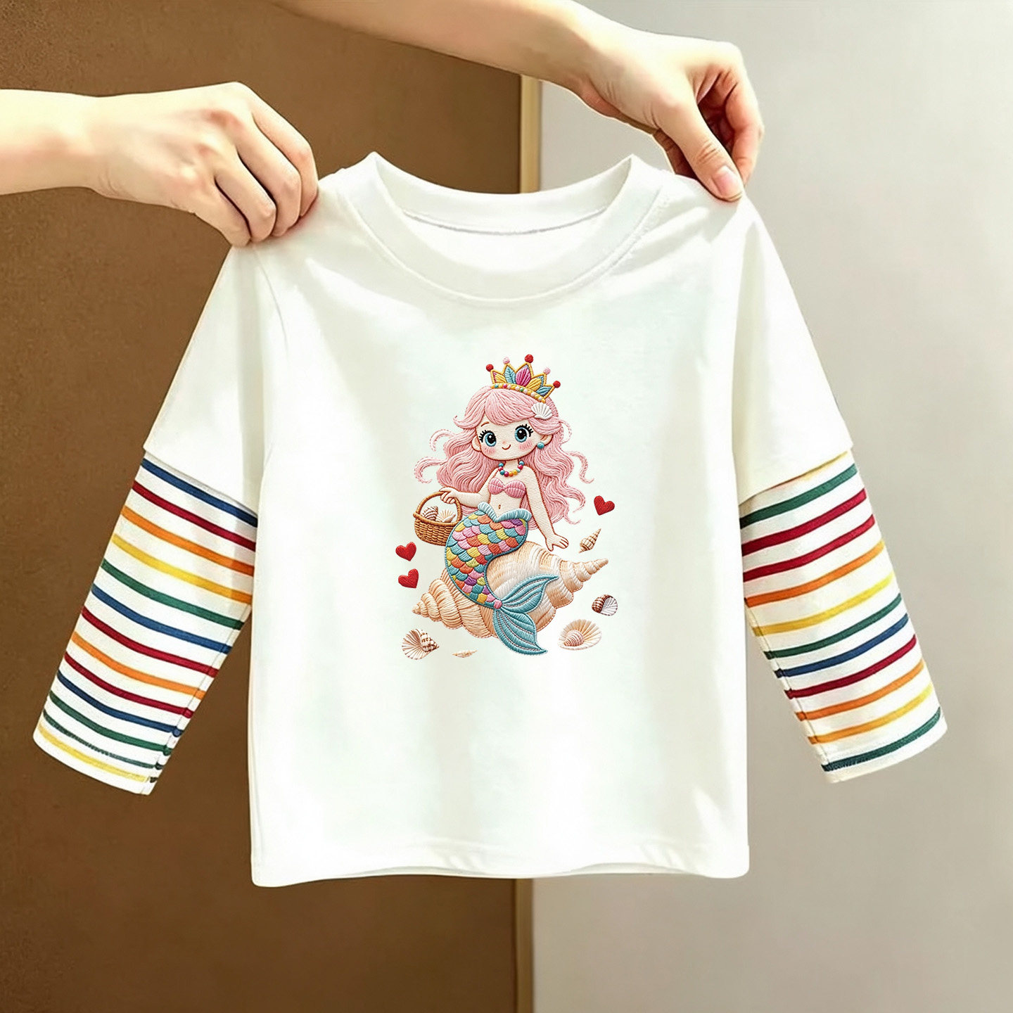 春秋季新款男童女童纯棉长袖T恤儿童洋气打底衫潮宝宝薄款上衣服