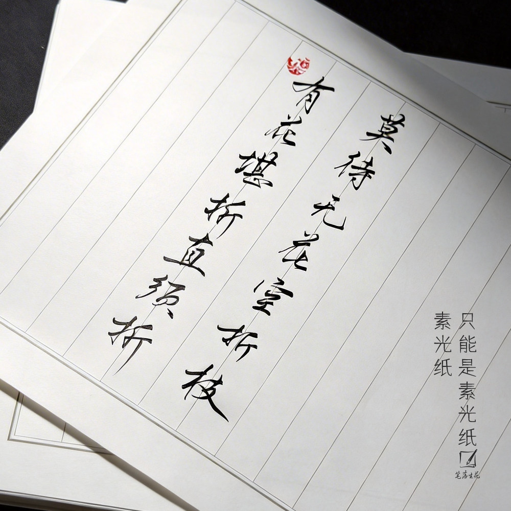 素光纸硬笔书法练习纸方格田字格