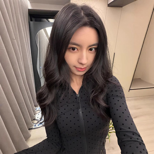 黑色波点瑜伽服修身外套健身服女春2026新款巨好看普拉提上衣休闲