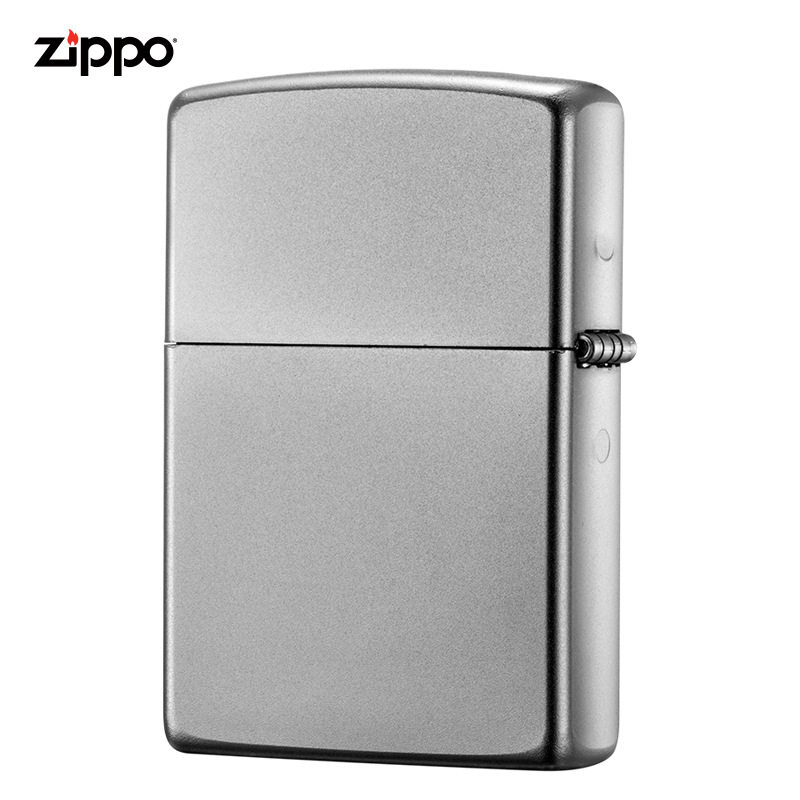 zippo打火机正品原装官网防风煤油镀铬金银火圈子送男士火机礼品